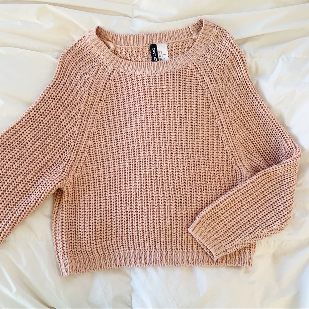 Pink knit sweater!
